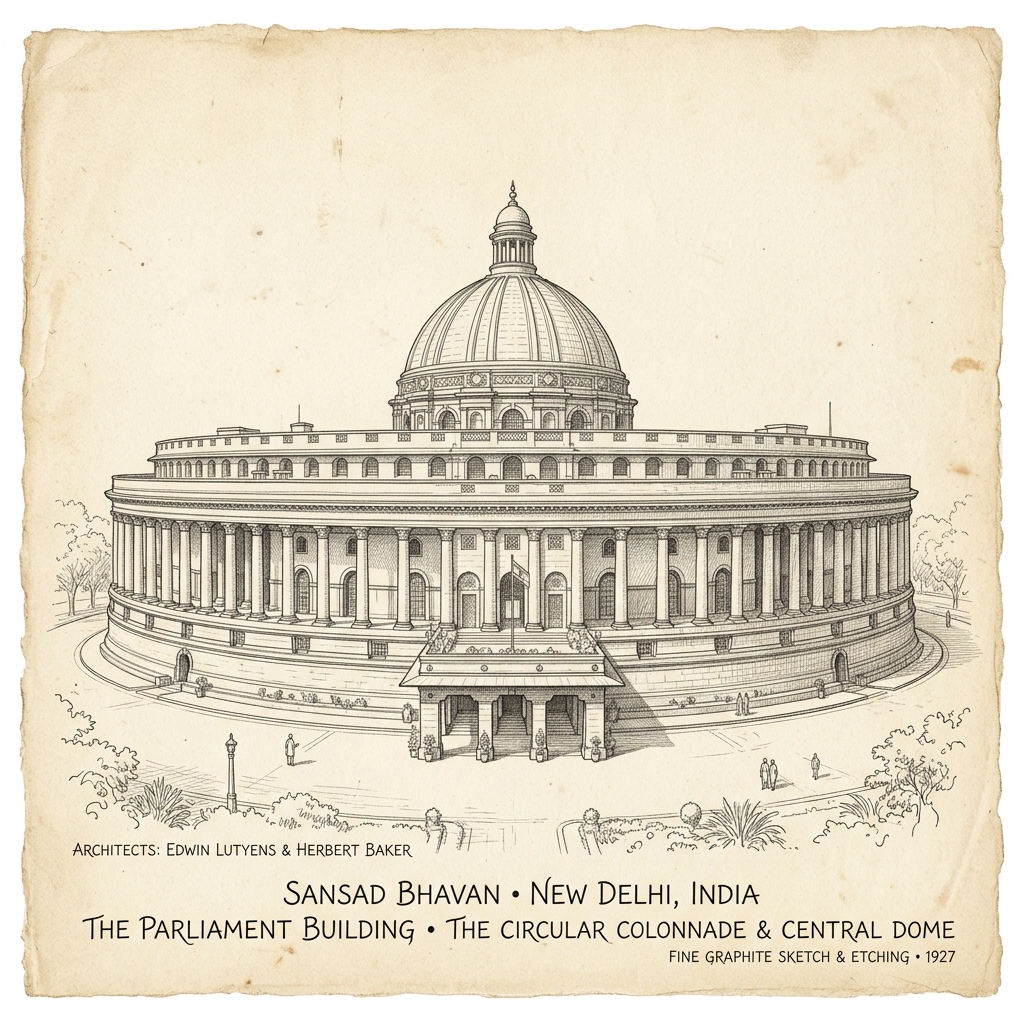 Parliament Architectural Sketch